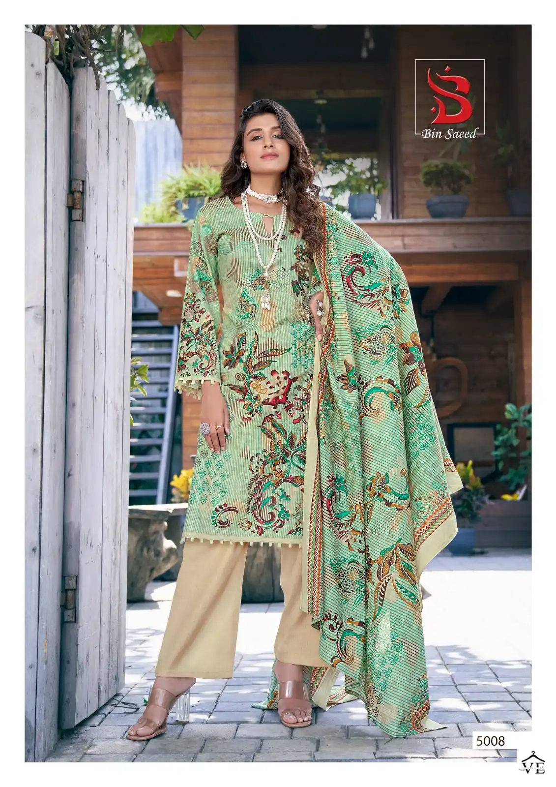 Yashika Bin Saeed Mahnoor Vol 5 Pure Lawn Wholesale Pakistani Suits Catalog — Wholesale Salwar Suits, MPA wholesale from Surat - Gallery Image 2