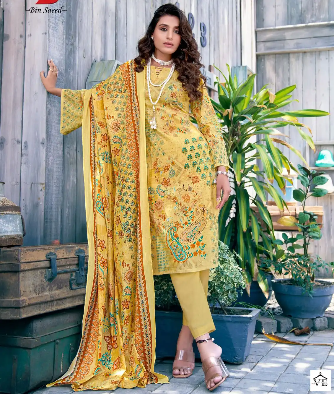 Yashika Bin Saeed Mahnoor Vol 5 Pure Lawn Wholesale Pakistani Suits Catalog — Wholesale Salwar Suits, MPA wholesale from Surat — view 1