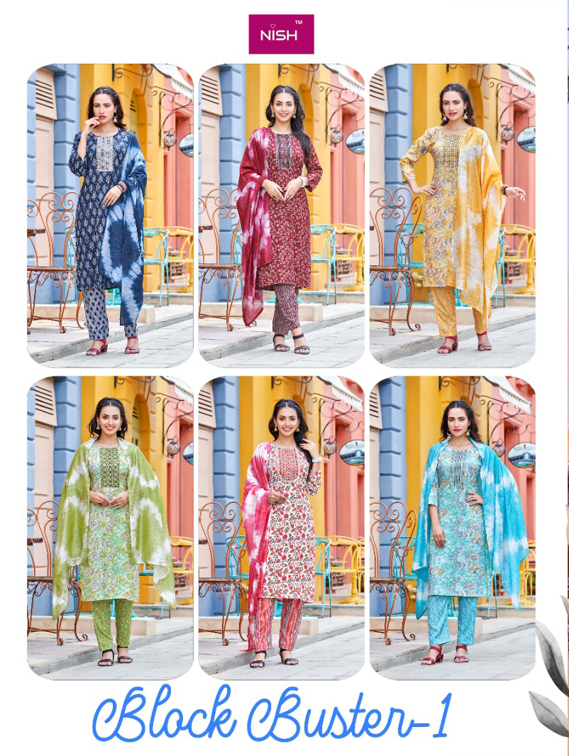 Vardan Ethnic Block Buster Heavy Rayon Print Wholesale Readymade Salwar Suit Catalog — Wholesale Salwar Suits, MPA wholesale from Surat — view 7