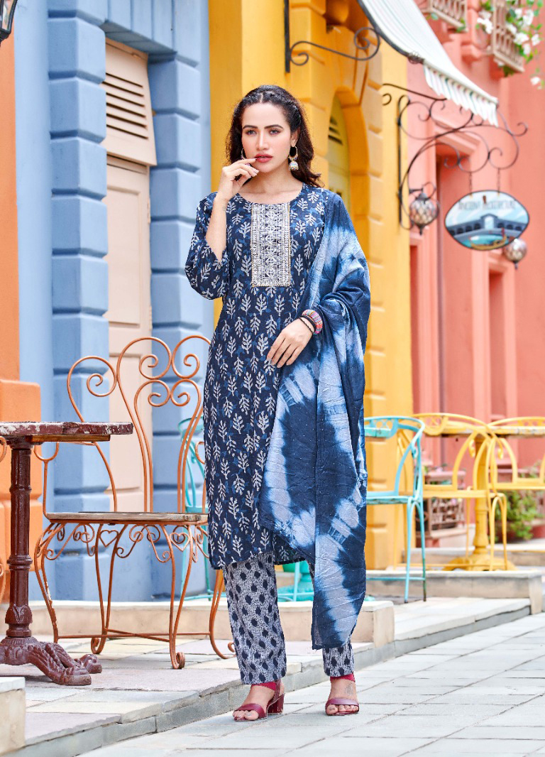 Vardan Ethnic Block Buster Heavy Rayon Print Wholesale Readymade Salwar Suit Catalog — Wholesale Salwar Suits, MPA wholesale from Surat - Gallery Image 2
