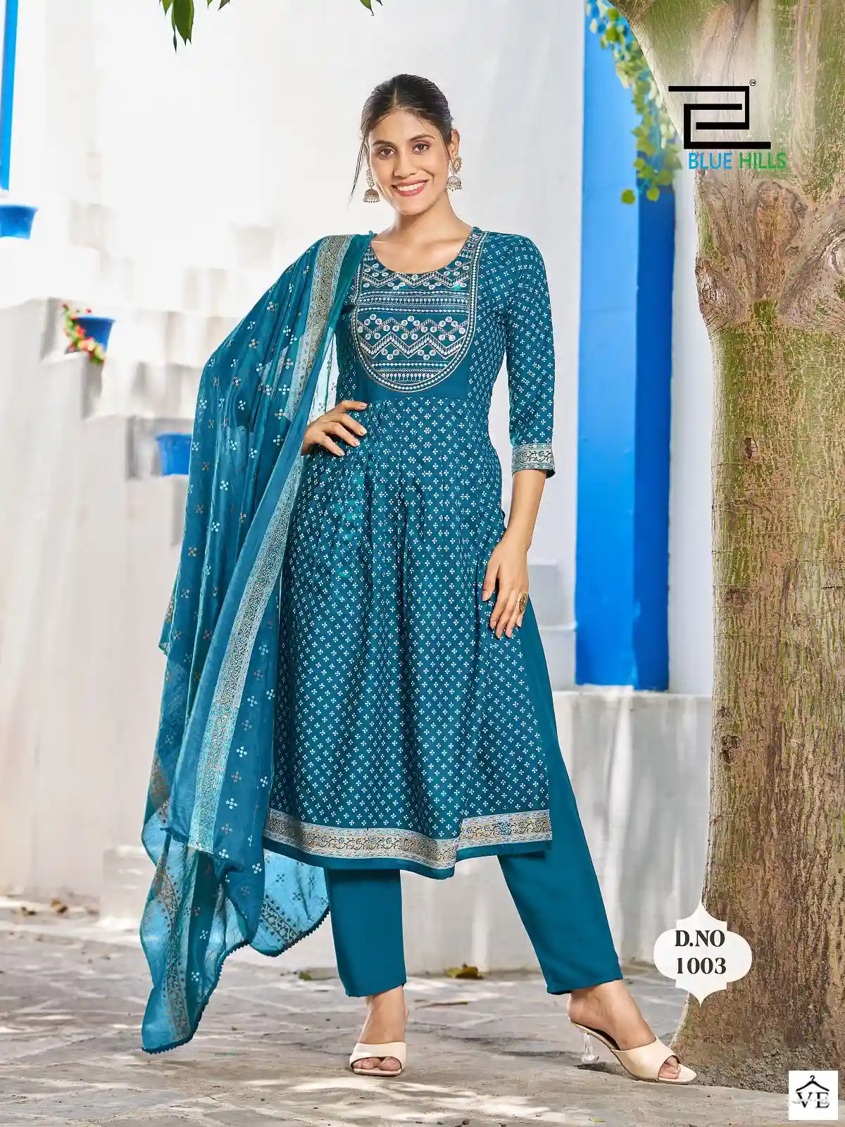 Blue Hills Festival Night Rayon 14Kg Wholesale Readymade Suits Catalog — Wholesale Salwar Suits, MPA wholesale from Surat - Gallery Image 8