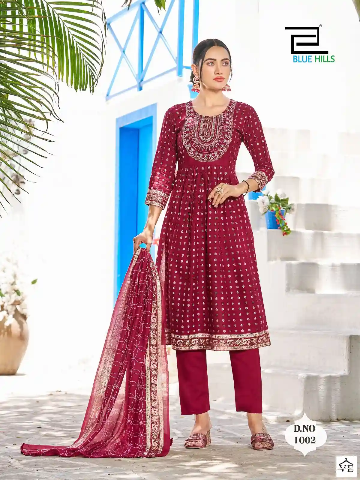Blue Hills Festival Night Rayon 14Kg Wholesale Readymade Suits Catalog — Wholesale Salwar Suits, MPA wholesale from Surat - Gallery Image 2