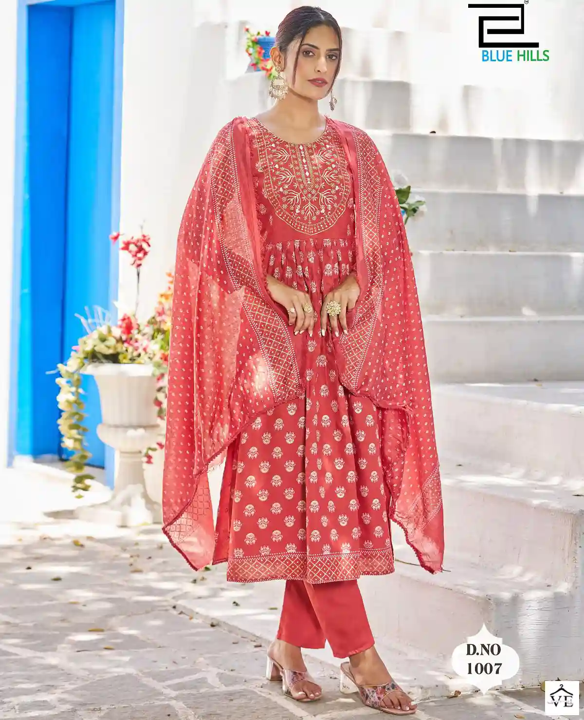 Blue Hills Festival Night Rayon 14Kg Wholesale Readymade Suits Catalog — Wholesale Salwar Suits, MPA wholesale from Surat — view 1