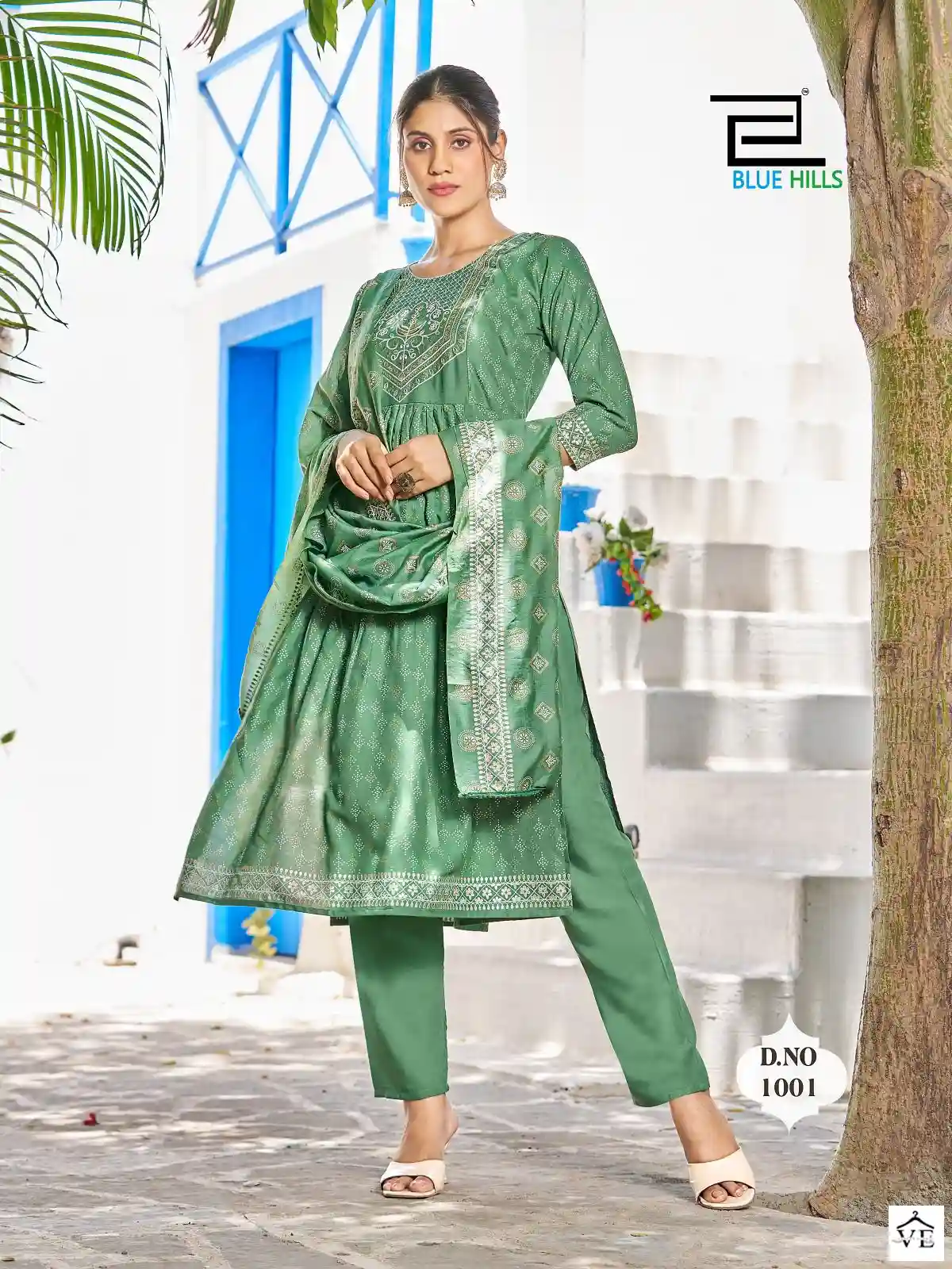 Blue Hills Festival Night Rayon 14Kg Wholesale Readymade Suits Catalog — Wholesale Salwar Suits, MPA wholesale from Surat - Gallery Image 7