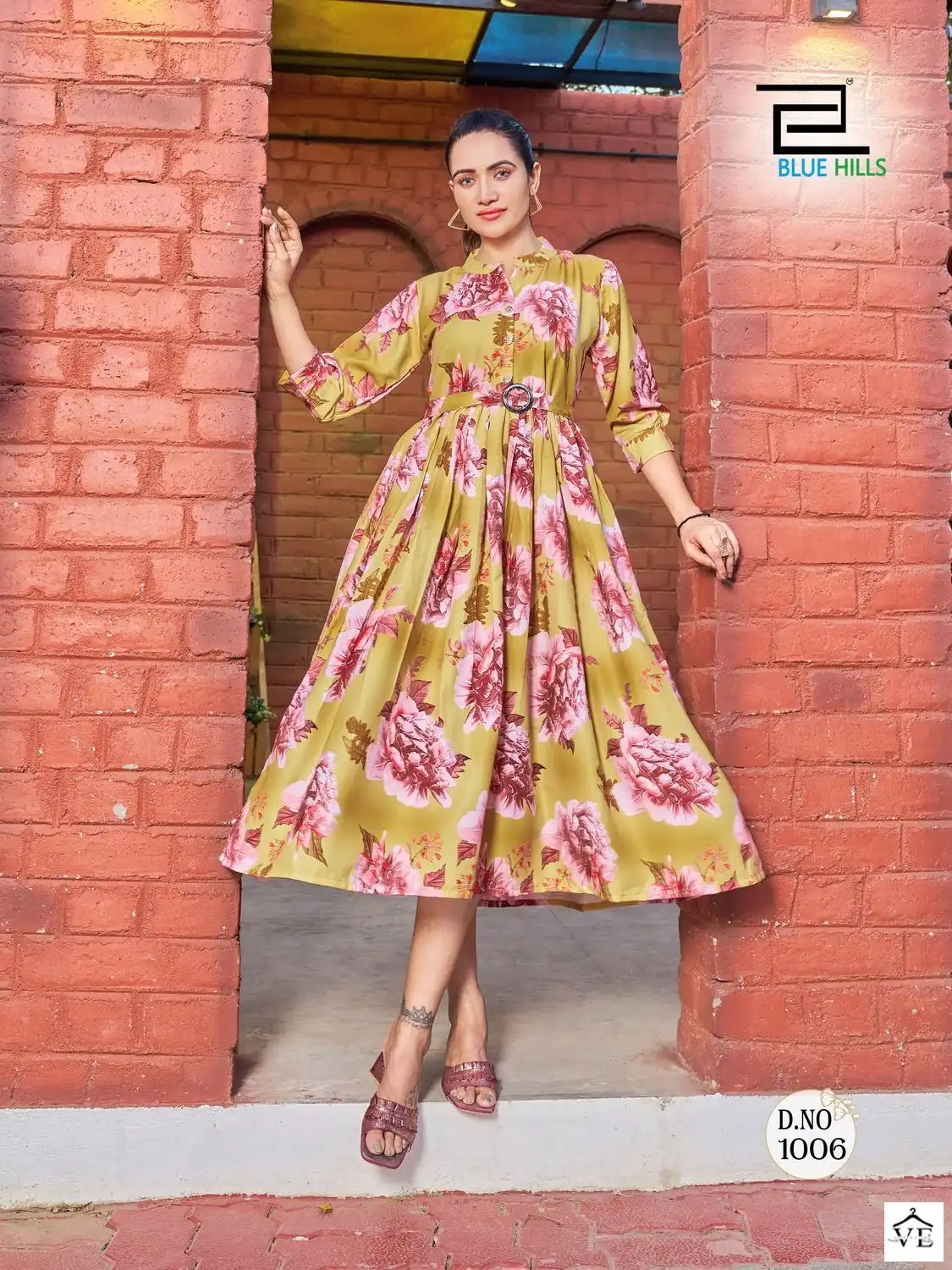 Blue Hills Bollywood Vol 1 Poly Rayon Wholesale Gown Catalog — Wholesale Kurtis, MPA wholesale from Surat — view 5