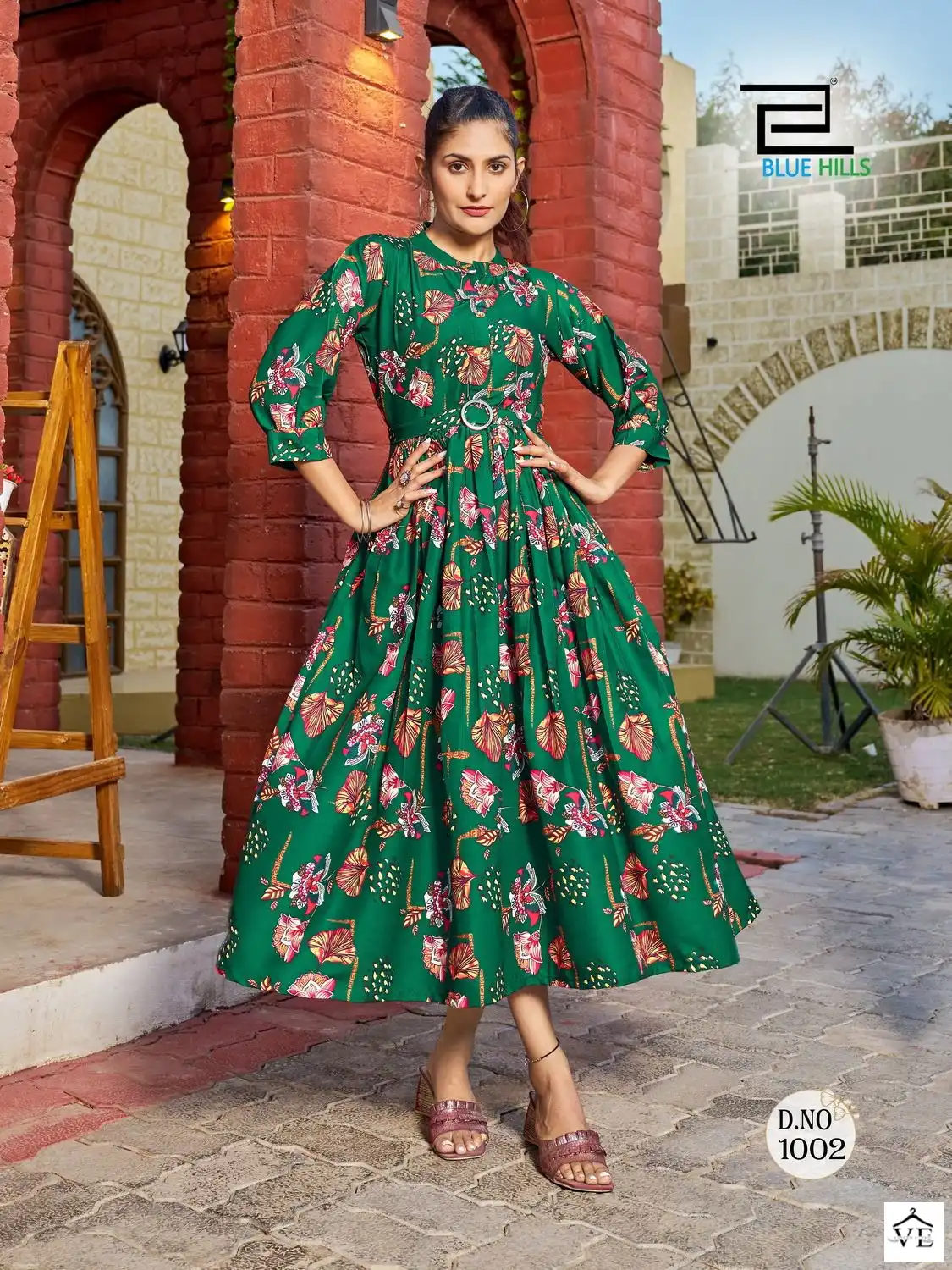 Blue Hills Bollywood Vol 1 Poly Rayon Wholesale Gown Catalog — Wholesale Kurtis, MPA wholesale from Surat — view 6
