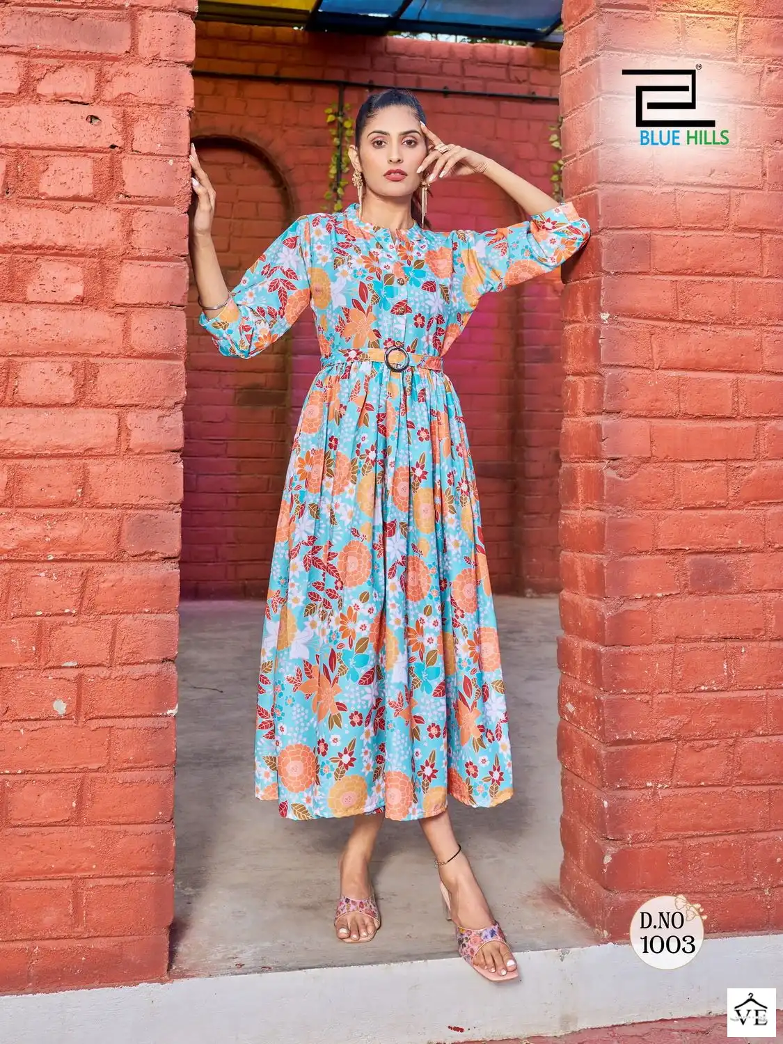 Blue Hills Bollywood Vol 1 Poly Rayon Wholesale Gown Catalog — Wholesale Kurtis, MPA wholesale from Surat — view 7