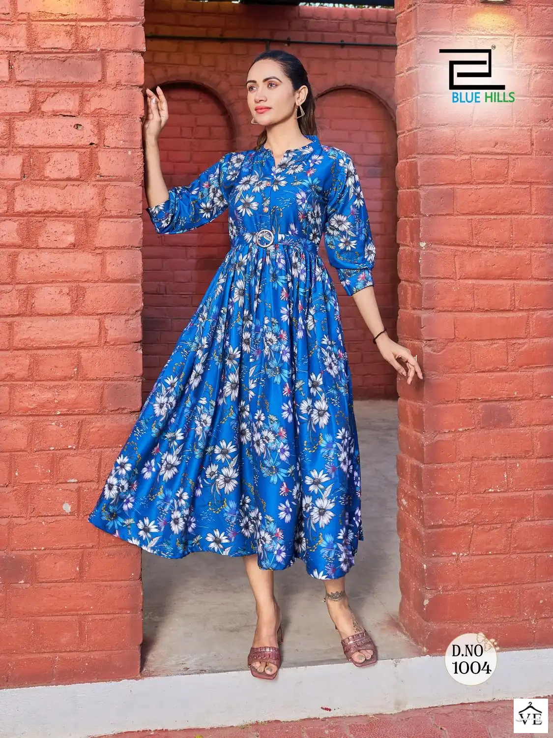 Blue Hills Bollywood Vol 1 Poly Rayon Wholesale Gown Catalog — Wholesale Kurtis, MPA wholesale from Surat — view 8