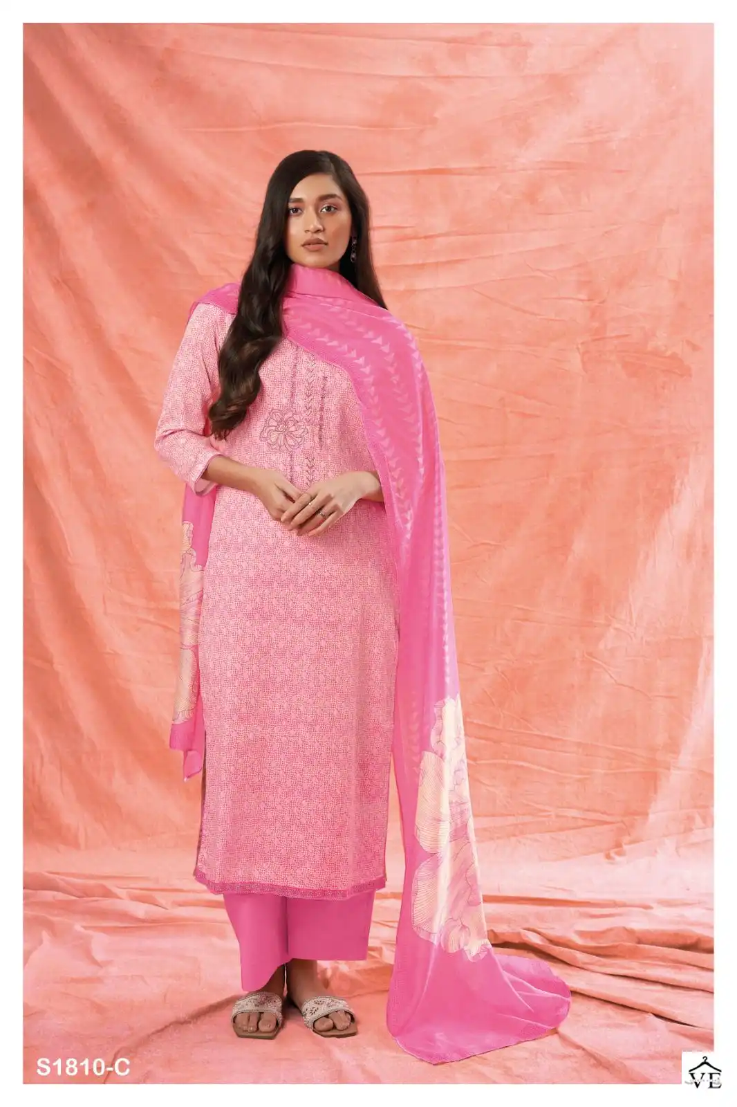 Ganga Bright 1810 Cotton Wholesale Designer Salwar Suit Catalog — Wholesale Salwar Suits, Ganga wholesale from Surat - Gallery Image 4