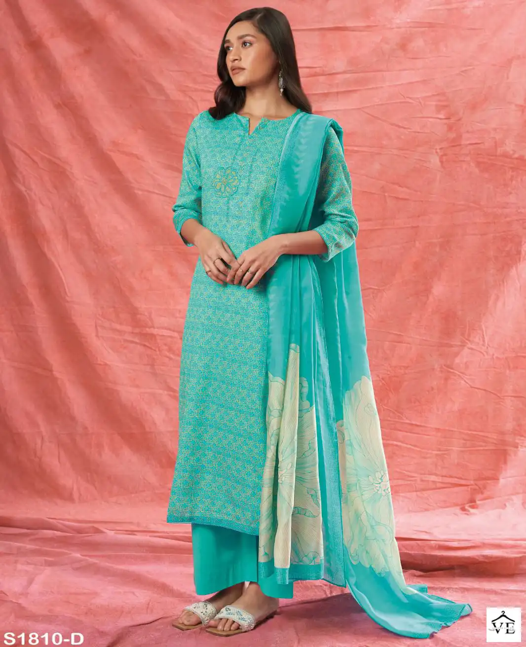 Ganga Bright 1810 Cotton Wholesale Designer Salwar Suit Catalog — Wholesale Salwar Suits, Ganga wholesale from Surat — view 1