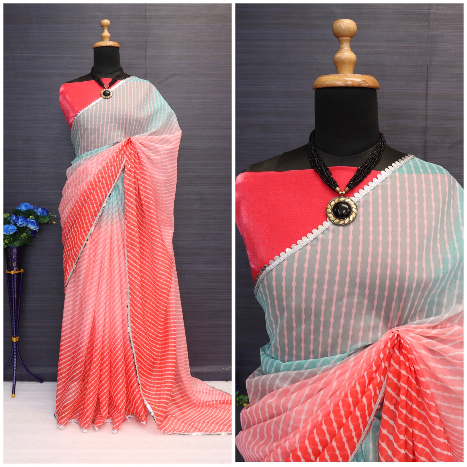 Vardan Ethnic BT 331 Soft T.B Organza Silk Wholesale Saree — Wholesale Sarees, MPA wholesale from Surat — view 6