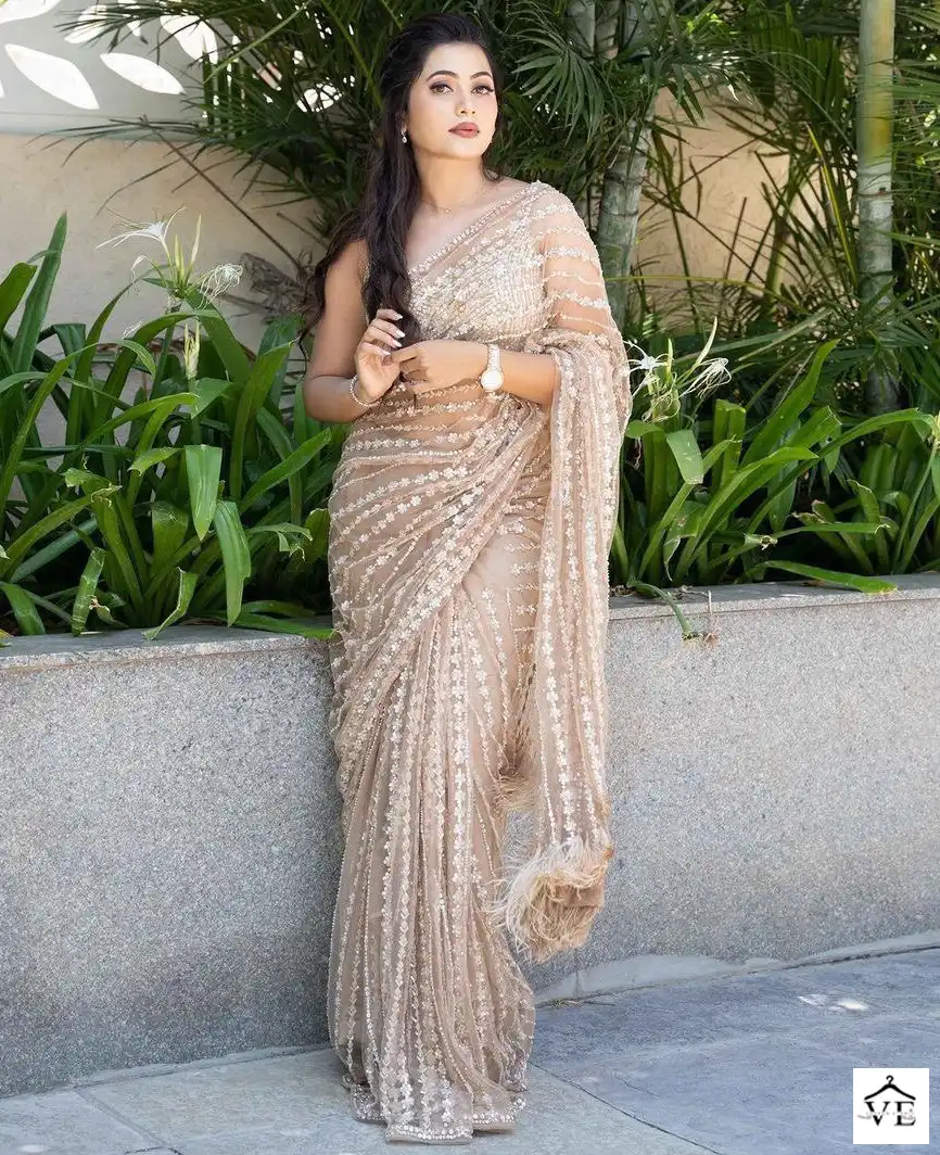Vardan Ethnic BT-356 Heavy Nylon Butterfly Net Wholesale Saree Catalog — Wholesale Sarees, MPA wholesale from Surat - Gallery Image 8