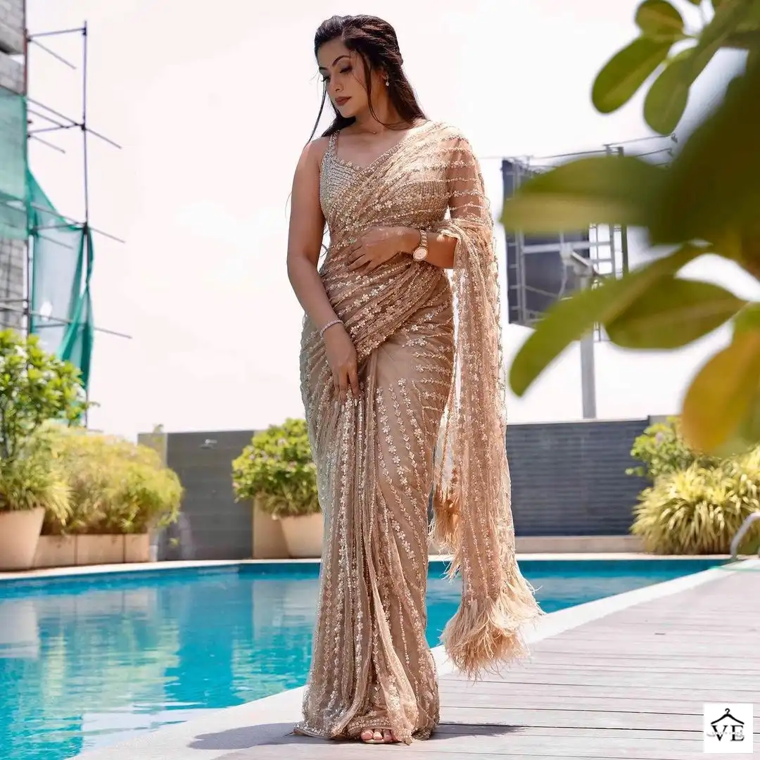 Vardan Ethnic BT-356 Heavy Nylon Butterfly Net Wholesale Saree Catalog — Wholesale Sarees, MPA wholesale from Surat - Gallery Image 10