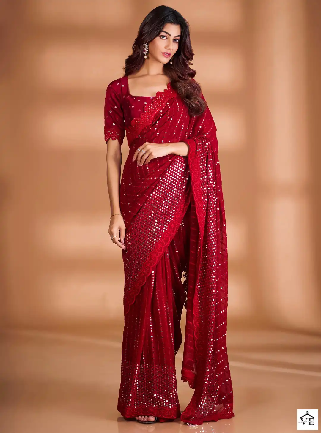 Vardan Ethnic BT-361 Soft Georgette Wholesale Designer Saree — Wholesale Sarees, MPA wholesale from Surat — view 1