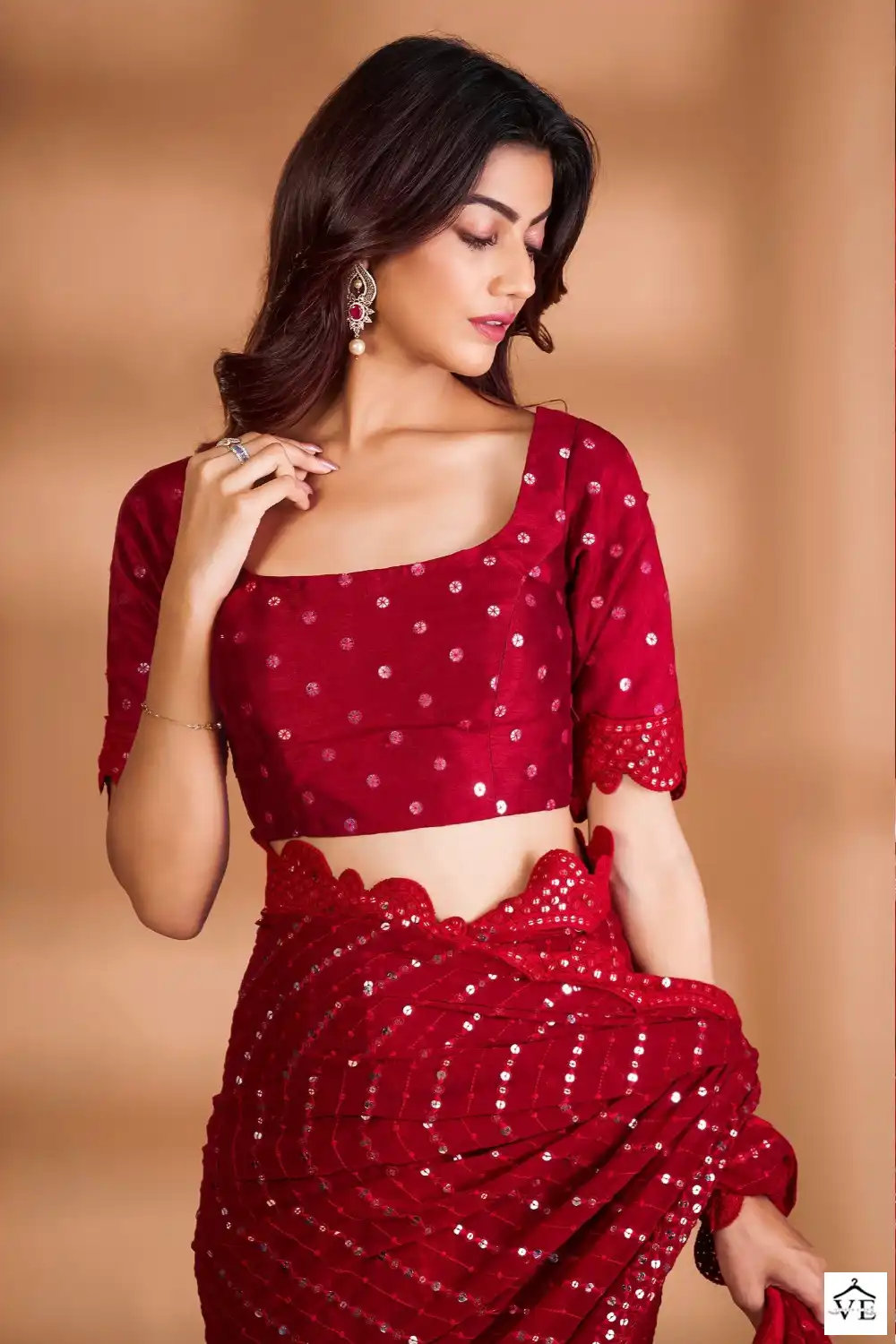 Vardan Ethnic BT-361 Soft Georgette Wholesale Designer Saree — Wholesale Sarees, MPA wholesale from Surat - Gallery Image 4