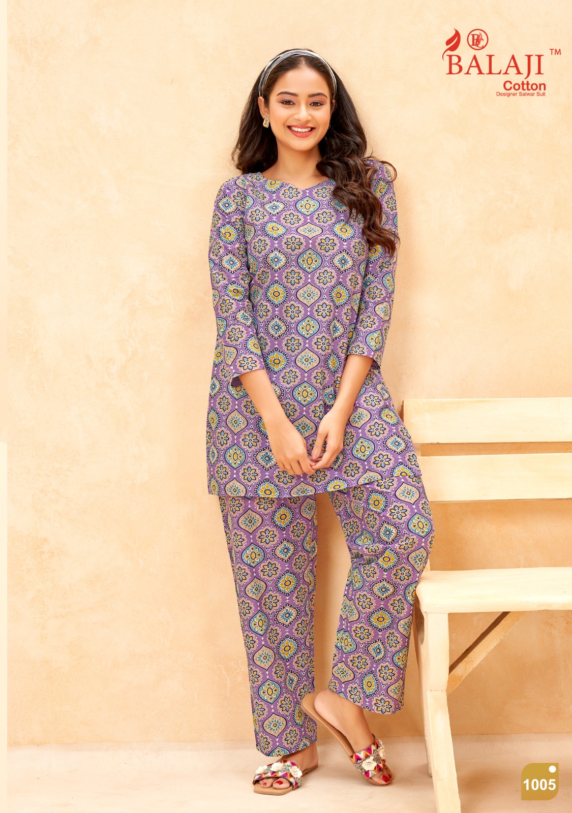 Balaji Maryam Cotton Wholesale Kurti With Pant Catalog — Wholesale Kurtis, MPA wholesale from Surat — view 7