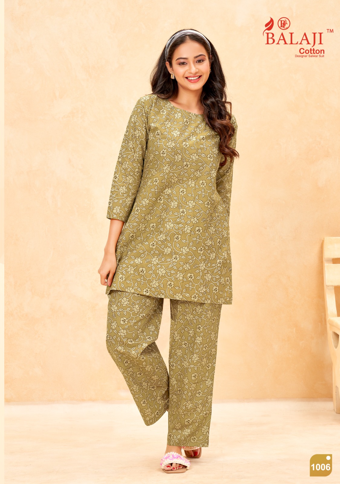 Balaji Maryam Cotton Wholesale Kurti With Pant Catalog — Wholesale Kurtis, MPA wholesale from Surat — view 8