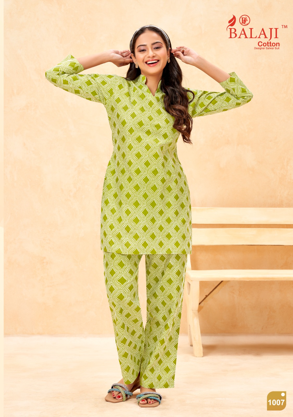 Balaji Maryam Cotton Wholesale Kurti With Pant Catalog — Wholesale Kurtis, MPA wholesale from Surat — view 9