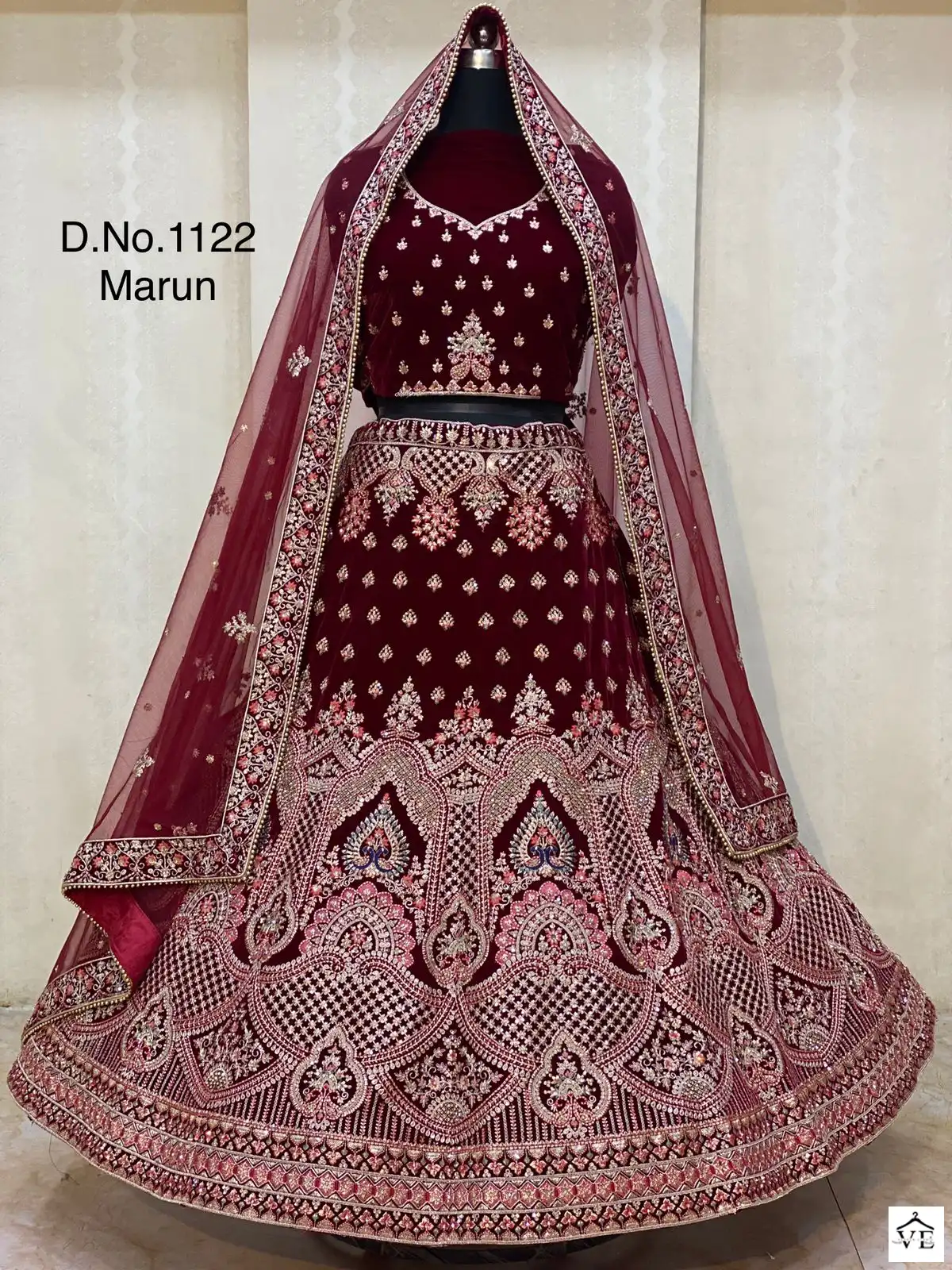 Pc Bridal Velvet Wholesale Lehenga Catalog — Wholesale Lehenga, MPA wholesale from Surat — view 13