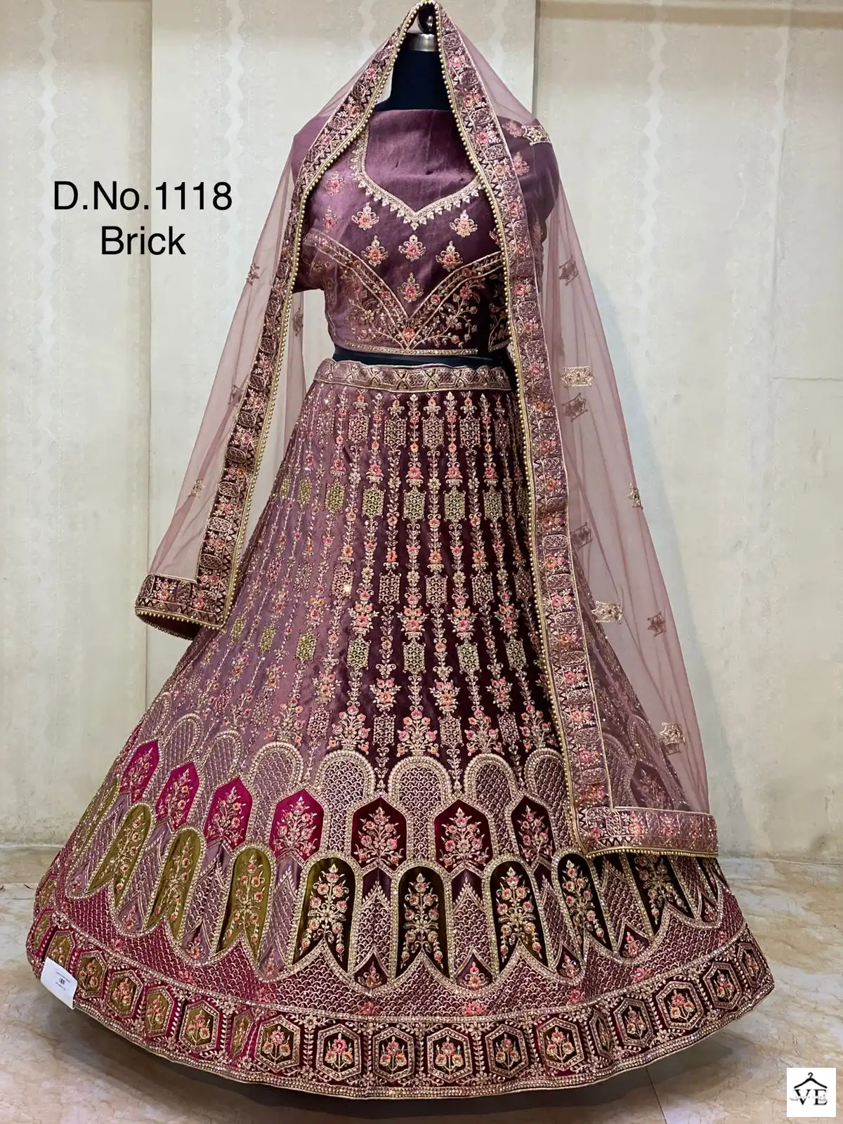 Pc Bridal Velvet Wholesale Lehenga Catalog — Wholesale Lehenga, MPA wholesale from Surat — view 5