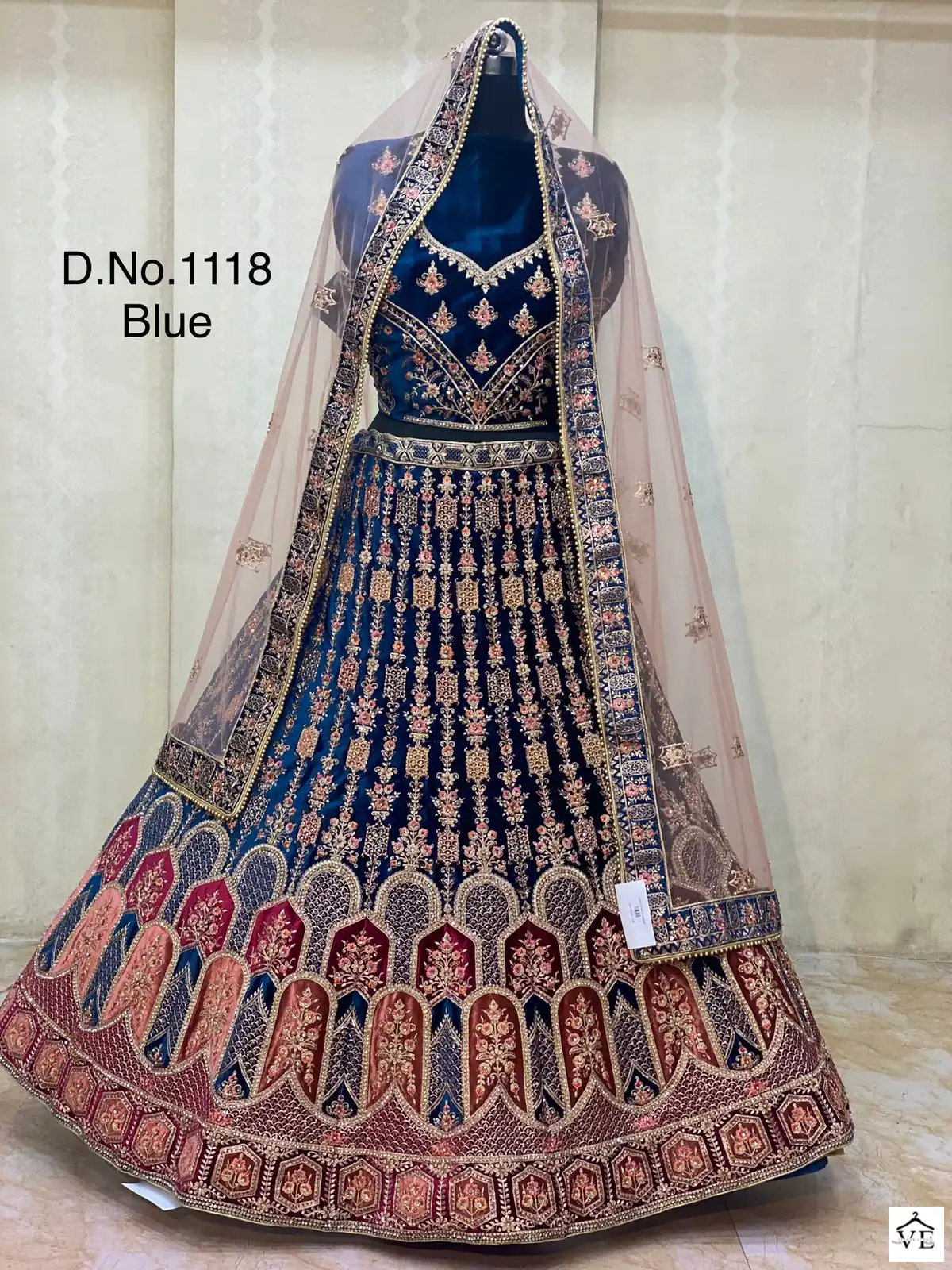 Pc Bridal Velvet Wholesale Lehenga Catalog — Wholesale Lehenga, MPA wholesale from Surat — view 7