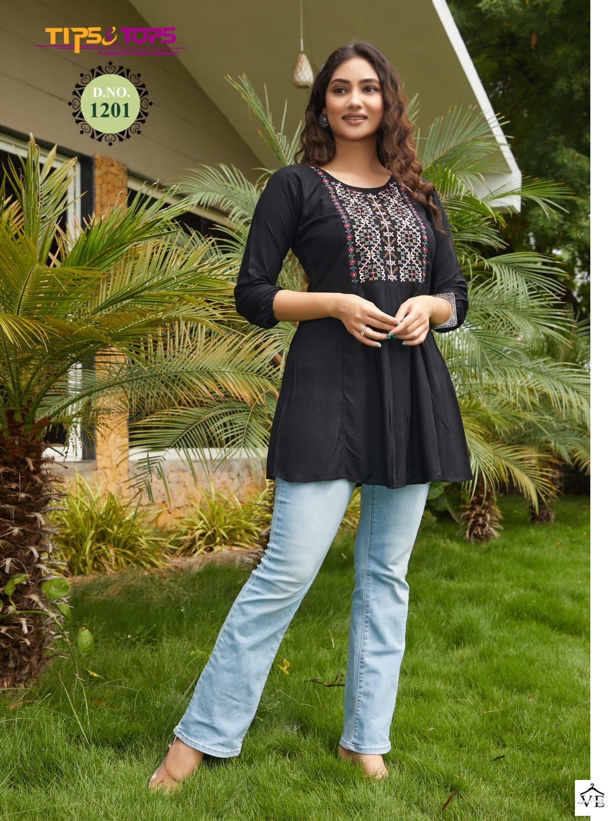 Tips & Tops Bubbly Vol 12 Heavy Rayon Slub 16Kg Wholesale Western Shorty Catalog — Wholesale Kurtis, MPA wholesale from Surat - Gallery Image 5
