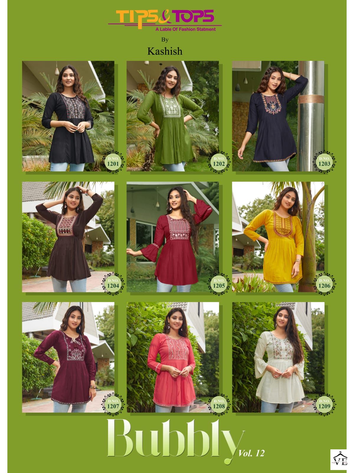 Tips &amp; Tops Bubbly Vol 12 Heavy Rayon Slub 16Kg  Wholesale Western Shorty Catalog — Wholesale Kurtis, MPA wholesale from Surat — view 10