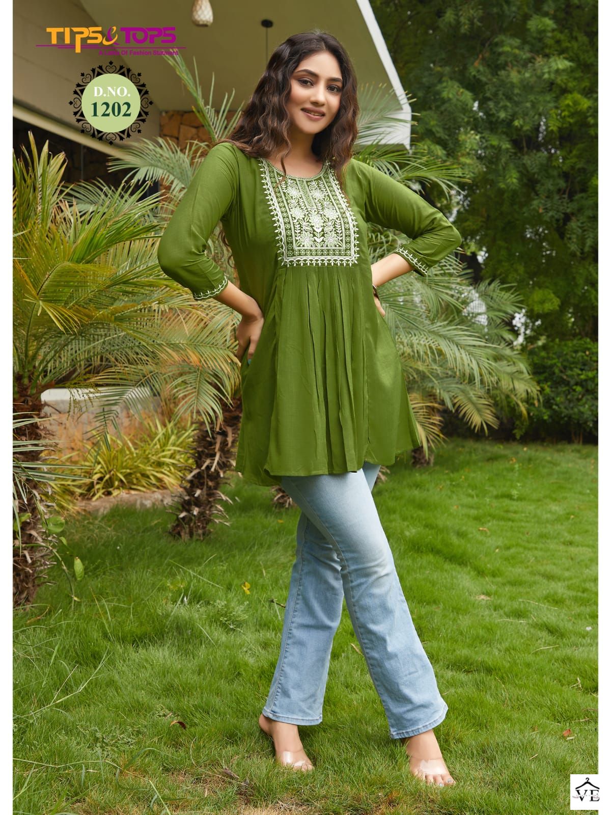 Tips & Tops Bubbly Vol 12 Heavy Rayon Slub 16Kg Wholesale Western Shorty Catalog — Wholesale Kurtis, MPA wholesale from Surat - Gallery Image 6