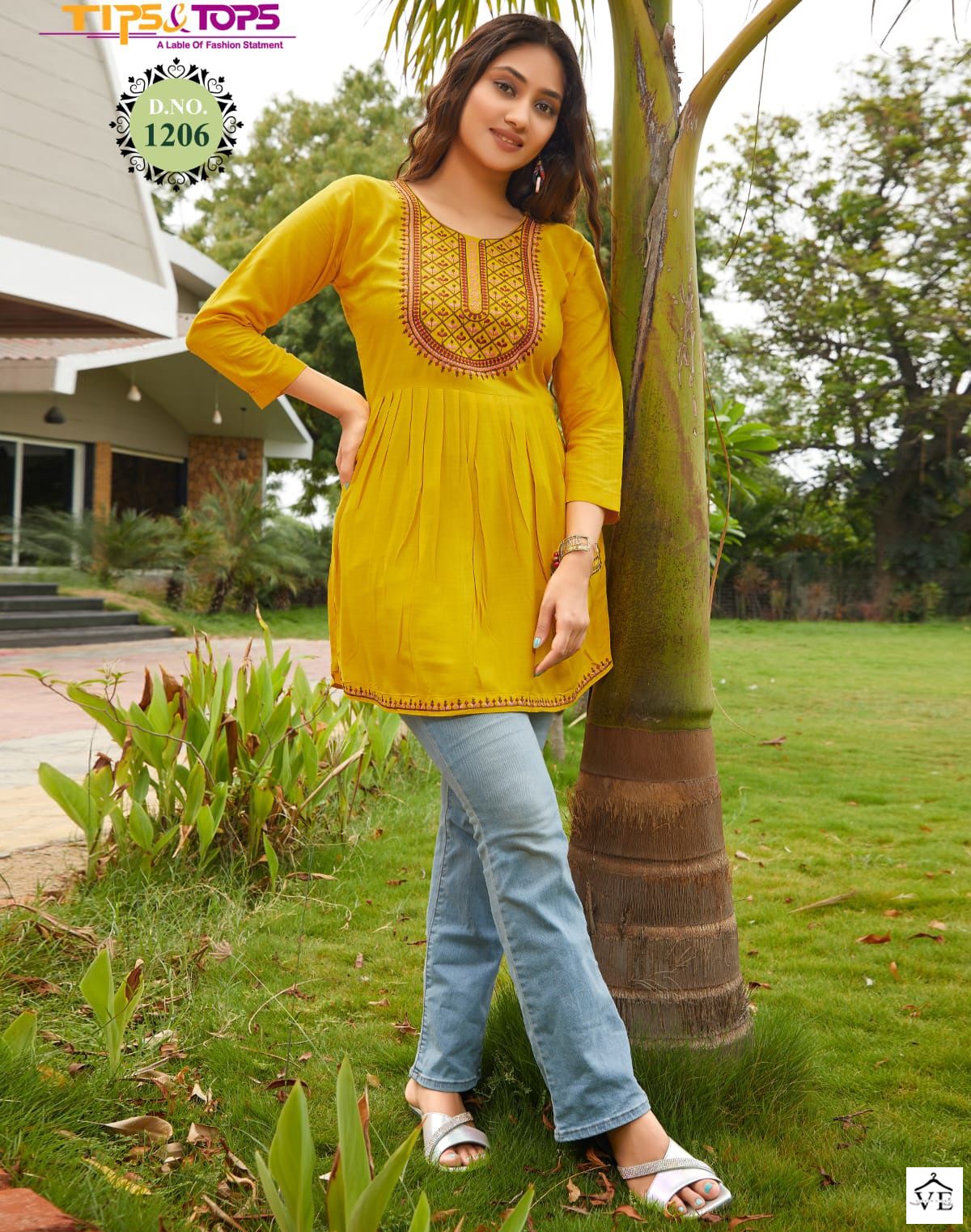 Tips & Tops Bubbly Vol 12 Heavy Rayon Slub 16Kg Wholesale Western Shorty Catalog — Wholesale Kurtis, MPA wholesale from Surat — view 1