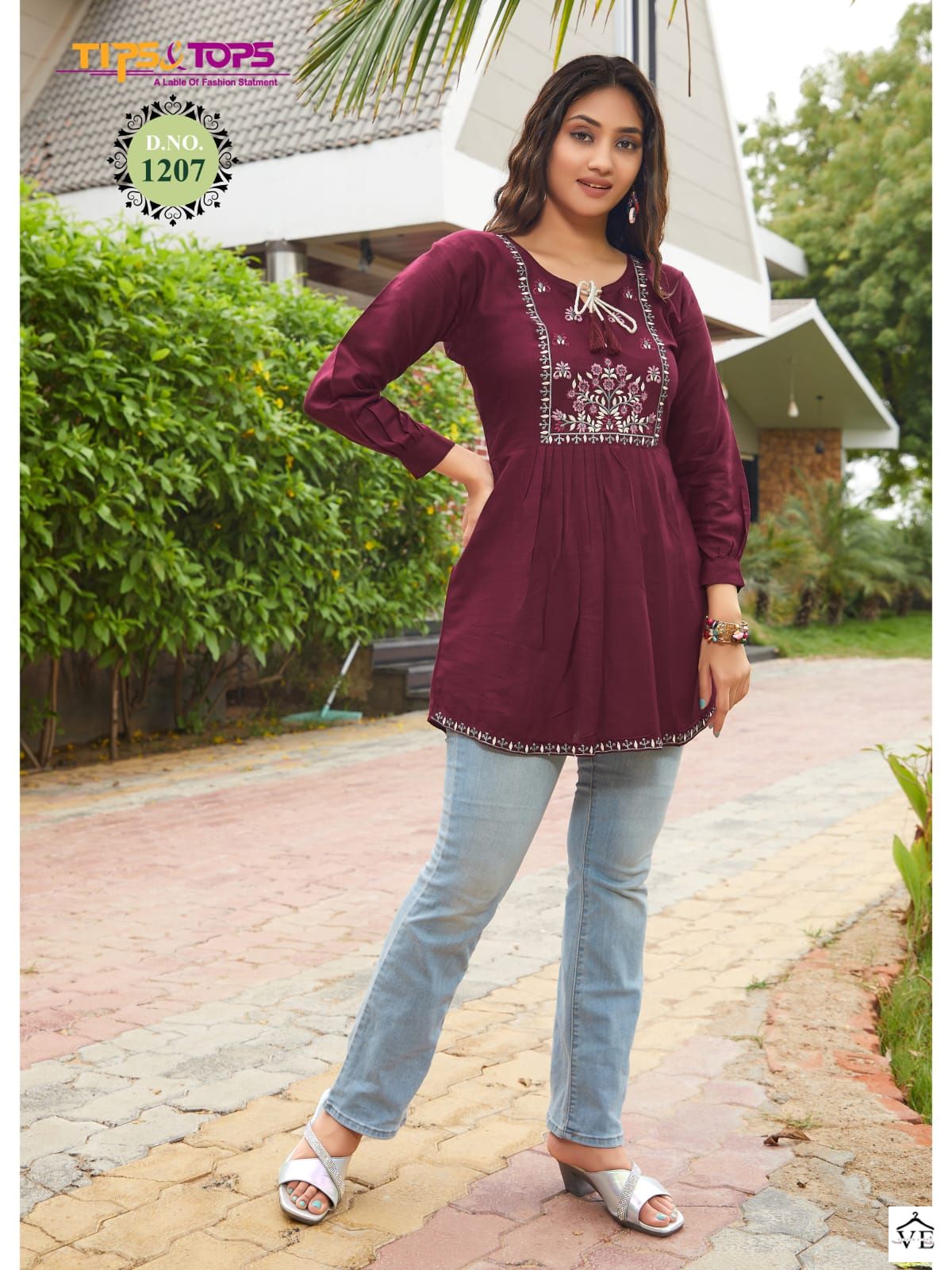 Tips & Tops Bubbly Vol 12 Heavy Rayon Slub 16Kg Wholesale Western Shorty Catalog — Wholesale Kurtis, MPA wholesale from Surat - Gallery Image 2