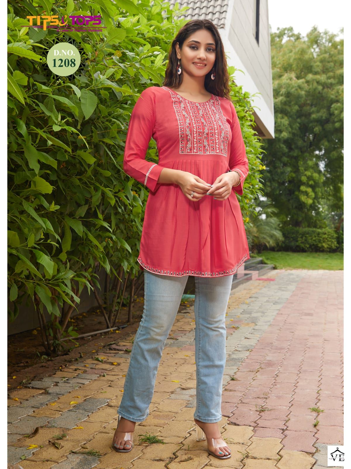 Tips & Tops Bubbly Vol 12 Heavy Rayon Slub 16Kg Wholesale Western Shorty Catalog — Wholesale Kurtis, MPA wholesale from Surat - Gallery Image 3