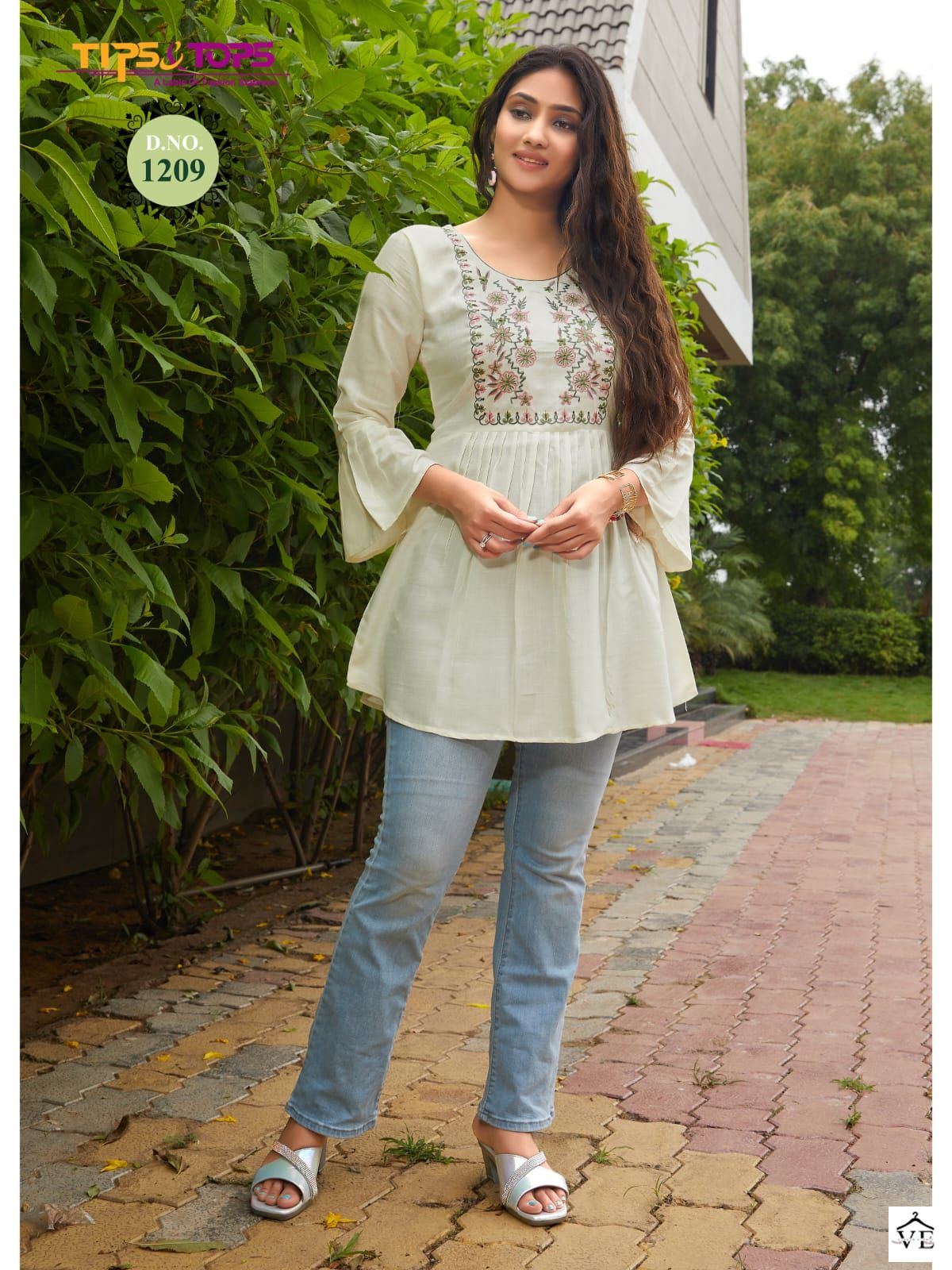 Tips & Tops Bubbly Vol 12 Heavy Rayon Slub 16Kg Wholesale Western Shorty Catalog — Wholesale Kurtis, MPA wholesale from Surat - Gallery Image 4