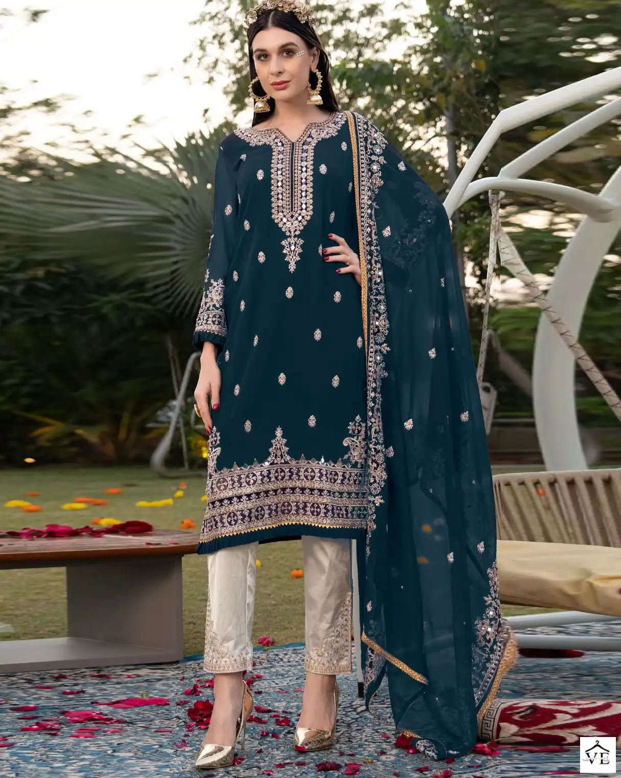 Fepic C 1574 Georgette Wholesale Pakistani Salwar Suit Catalog — Wholesale Salwar Suits, MPA wholesale from Surat — view 1