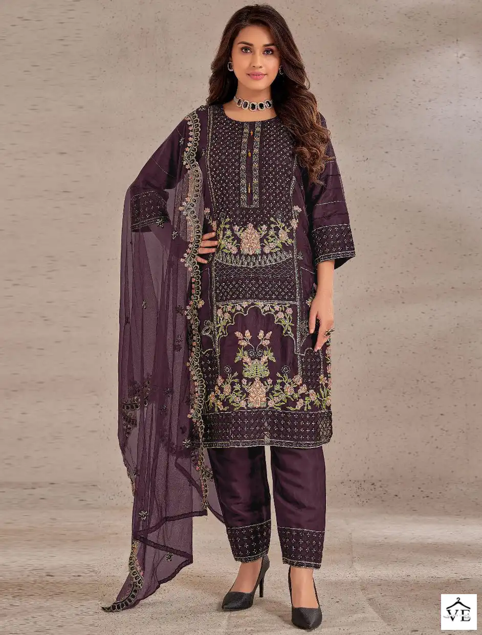 Fepic C-1600 Organza Wholesale Pakistani Suit Catalog — Wholesale Salwar Suits, MPA wholesale from Surat — view 1