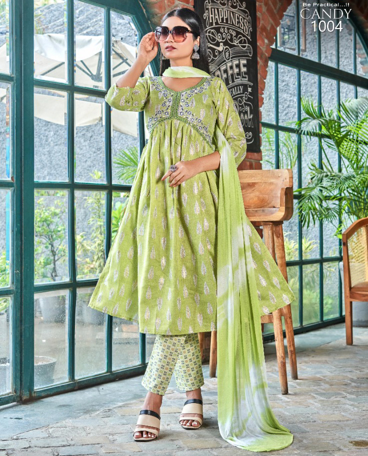 Master Candy Aliya Cut Two Tone Print Wholesale Readymade Salwar Suit Catalog — Wholesale Salwar Suits, MPA wholesale from Surat — view 1