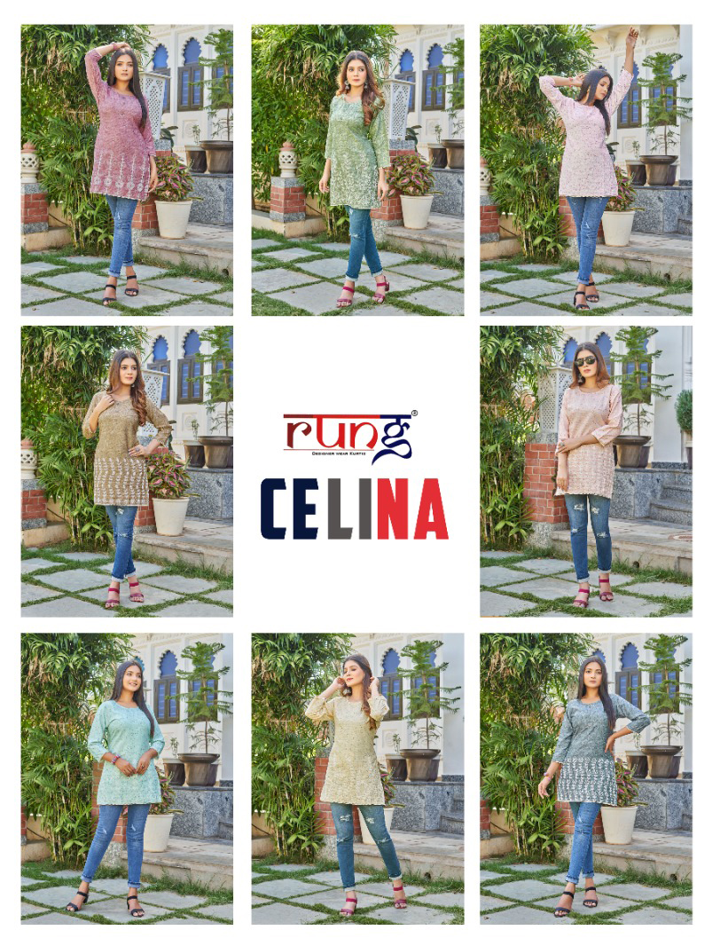 Rung Celina Heavy Rayon Print Wholesale Kurtis Catalog — Wholesale Kurtis, MPA wholesale from Surat — view 9
