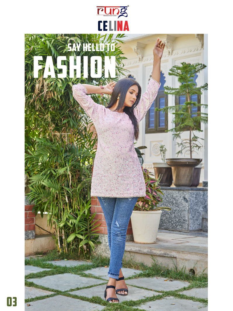 Rung Celina Heavy Rayon Print Wholesale Kurtis Catalog — Wholesale Kurtis, MPA wholesale from Surat - Gallery Image 5