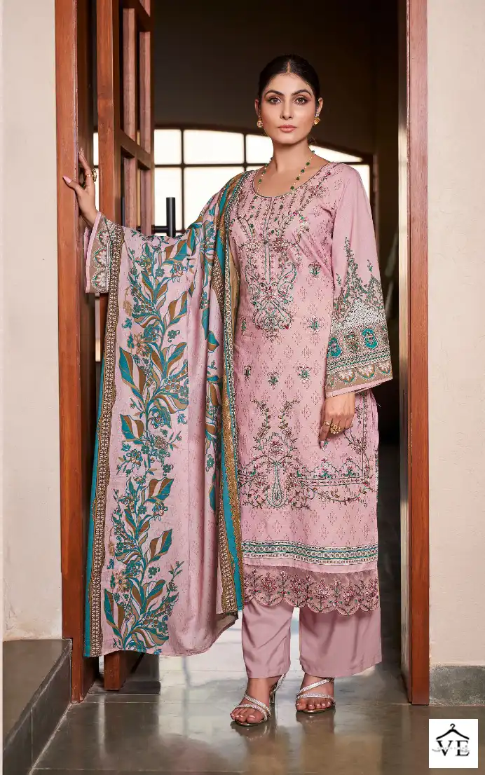 Levisha Chevron Nx Lawn Cotton Wholesale Pakistani Suits Catalog — Wholesale Salwar Suits, Levisha wholesale from Surat - Gallery Image 2
