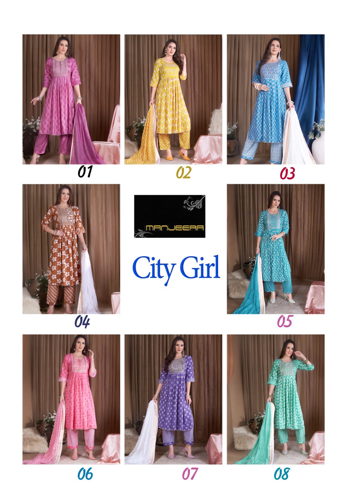 Manjeera City Girl Rayon Wholesale Readymade Salwar Suit Catalog — Wholesale Salwar Suits, MPA wholesale from Surat — view 9