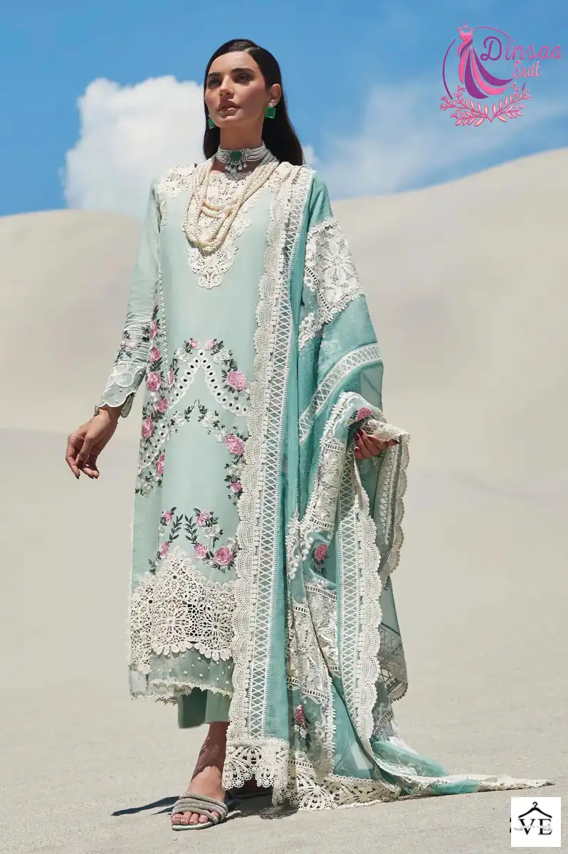 Dinsaa Crimson Super Summer Collection Vol-1 Pure Cotton Wholesale Pakistani Suits Catalog — Wholesale Salwar Suits, MPA wholesale from Surat - Gallery Image 6