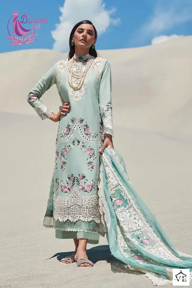 Dinsaa Crimson Super Summer Collection Vol-1 Pure Cotton Wholesale Pakistani Suits Catalog — Wholesale Salwar Suits, MPA wholesale from Surat - Gallery Image 2