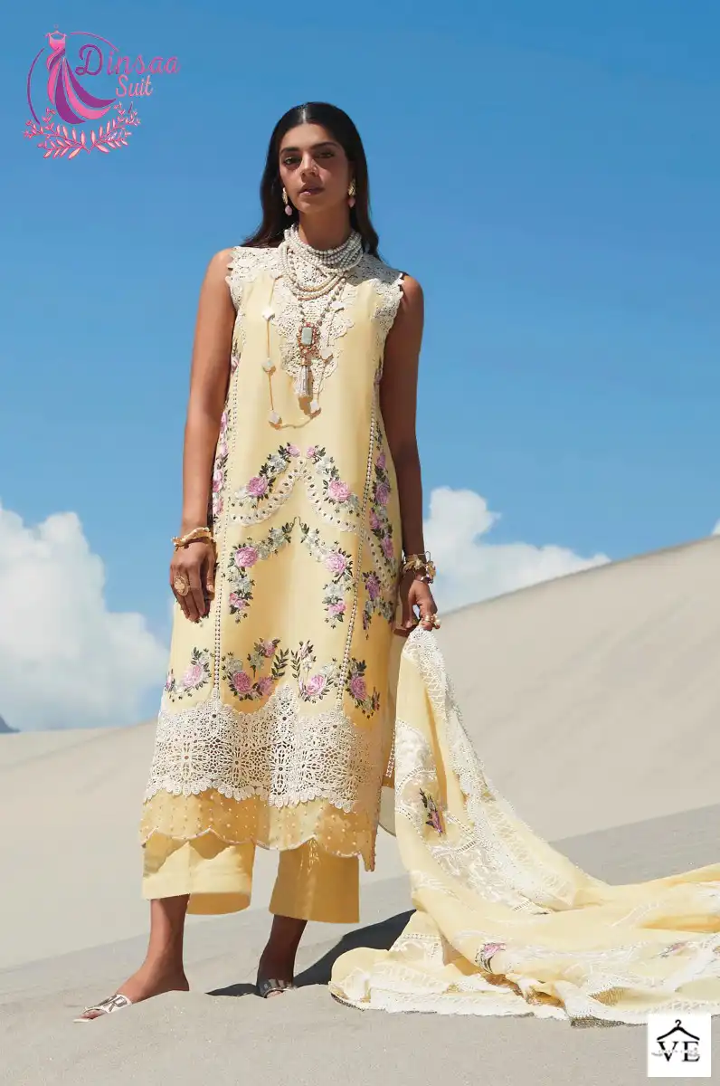 Dinsaa Crimson Super Summer Collection Vol-1 Pure Cotton Wholesale Pakistani Suits Catalog — Wholesale Salwar Suits, MPA wholesale from Surat - Gallery Image 3