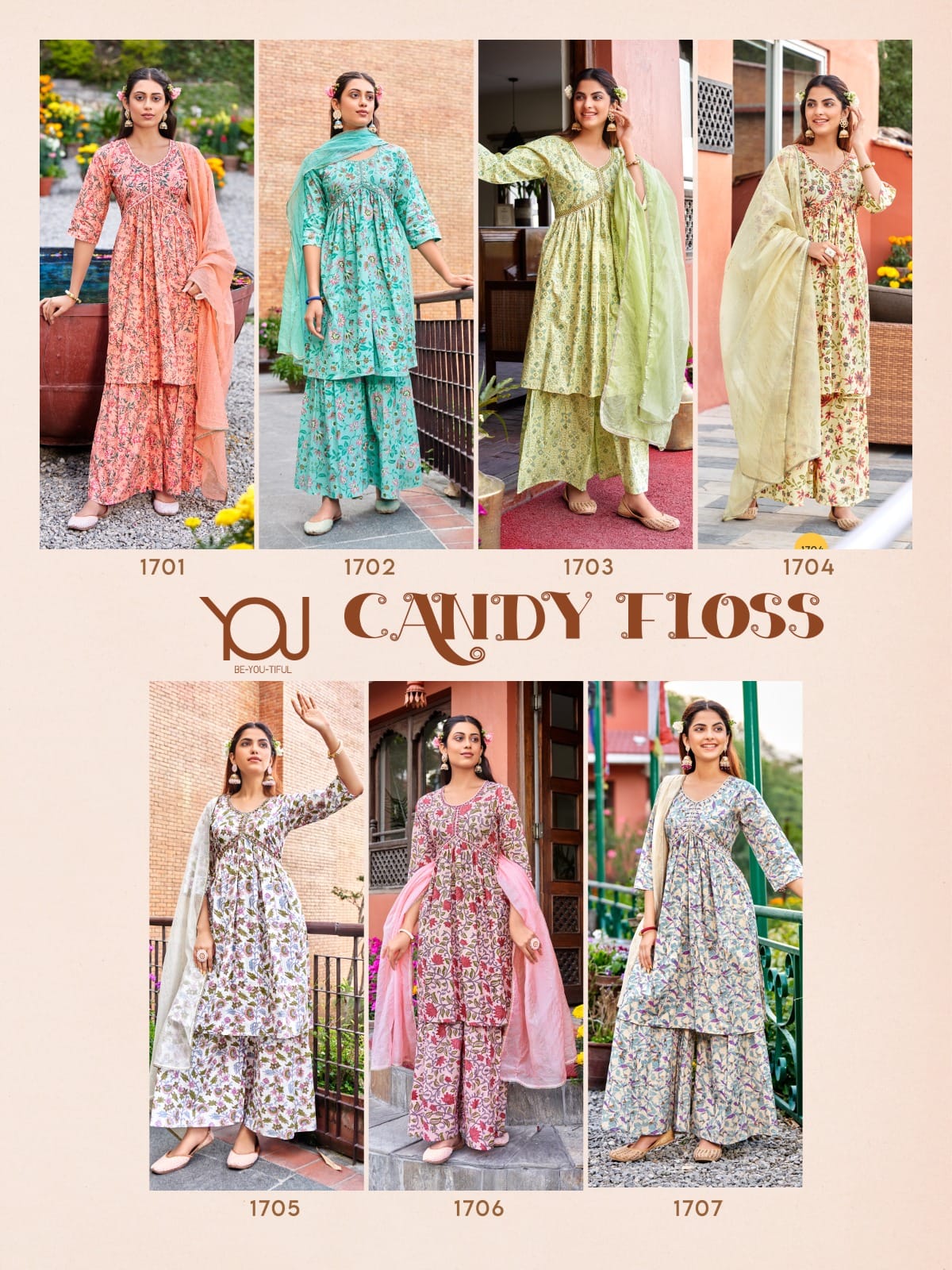 Wanna Candy Floss Pure Mull Cotton Wholesale Readymade Salwar Suit Catalog — Wholesale Salwar Suits, MPA wholesale from Surat — view 8