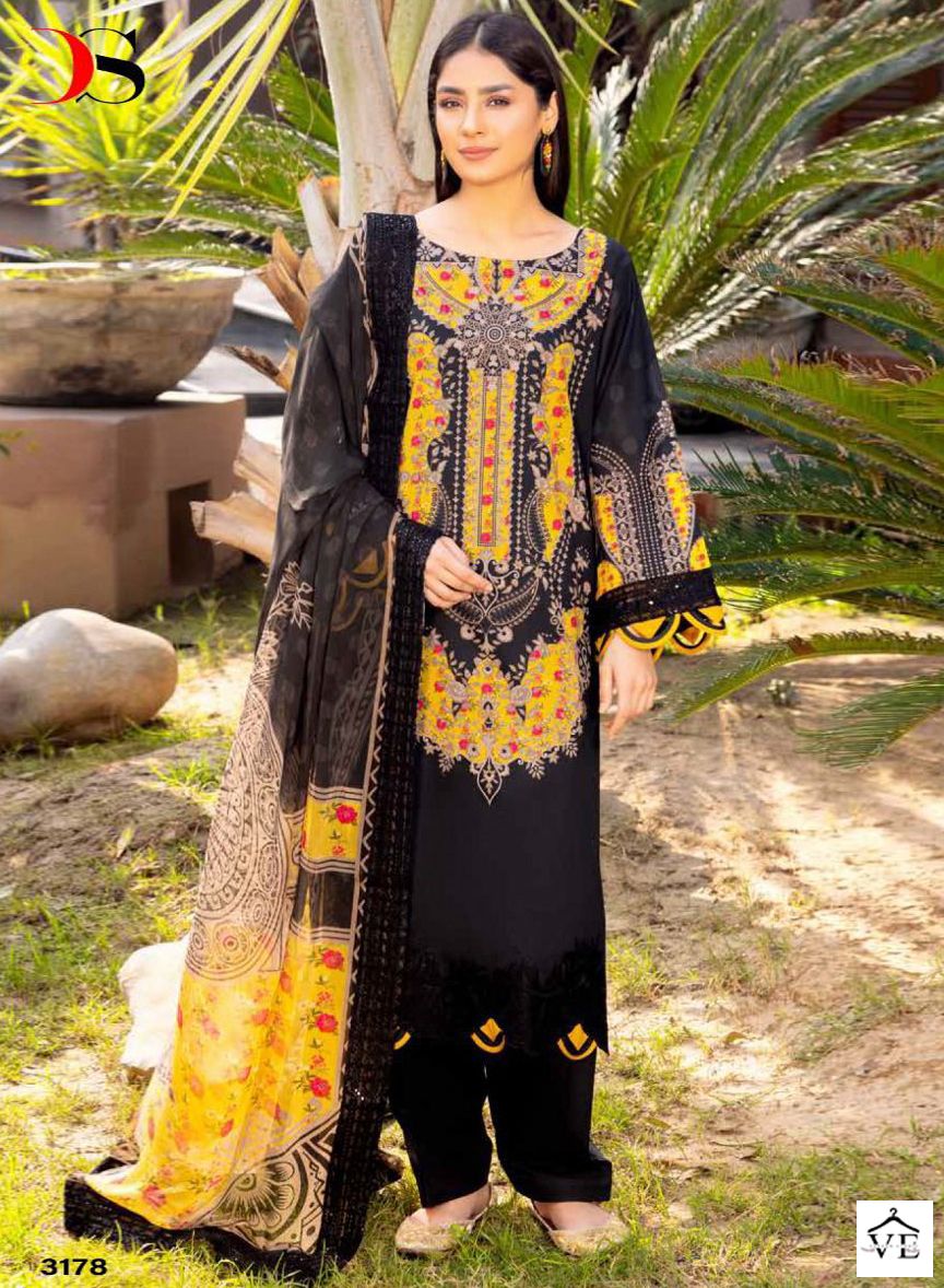 Deepsy Suits Charizma Combination Pure Cotton Wholesale Pakistani Suit — Wholesale Salwar Suits, MPA wholesale from Surat — view 1