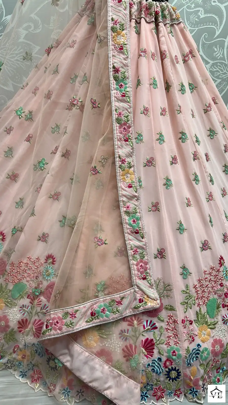 Anjanai Art Code 2406 Pure Georgette Wholesale Lehenga Catalog — Wholesale Lehenga, MPA wholesale from Surat - Gallery Image 7
