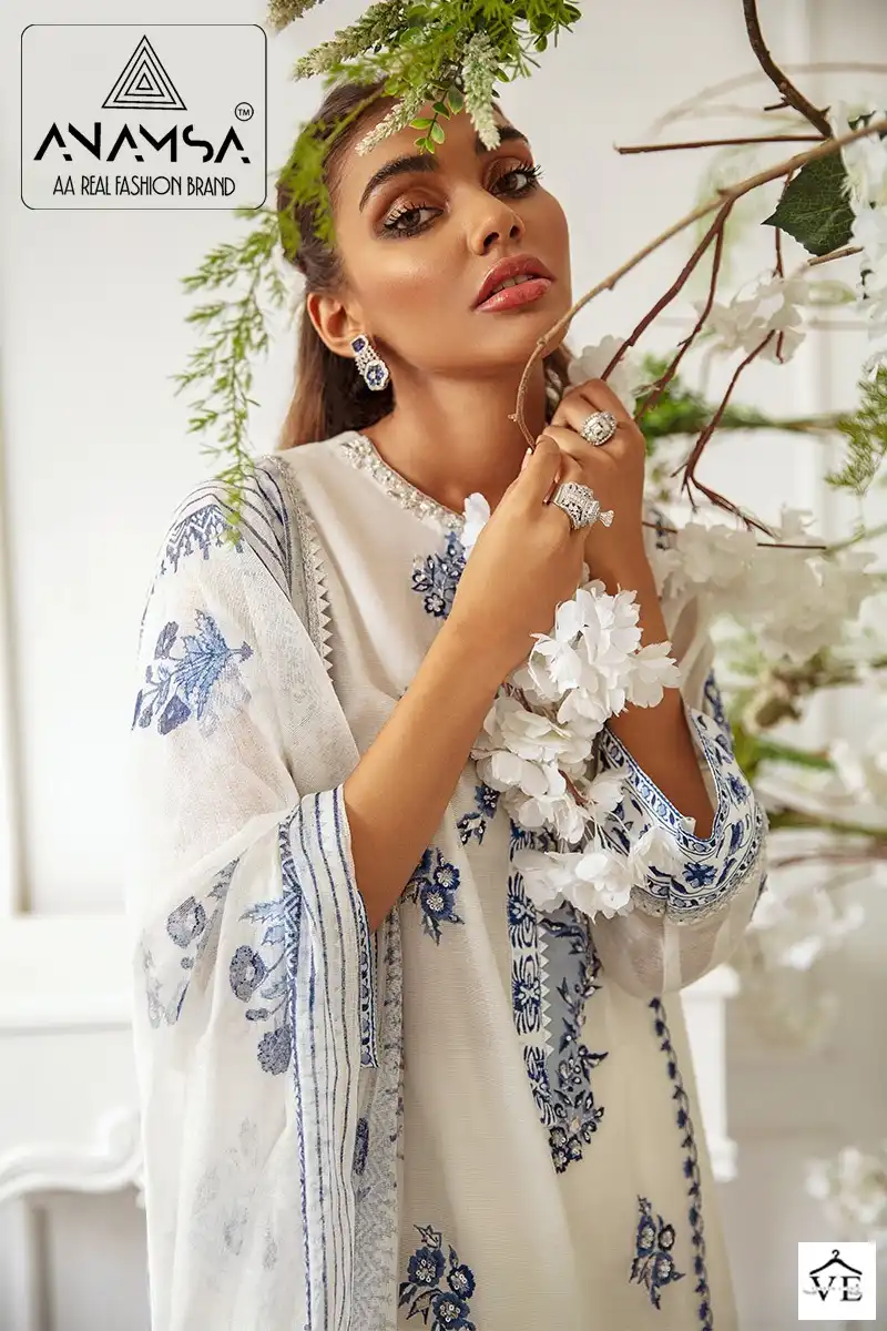 Anamsa Dno 005 Faux Georgette Wholesale Readymade Suit — Wholesale Salwar Suits, MPA wholesale from Surat - Gallery Image 2