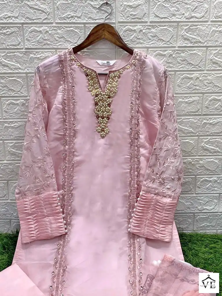 Laxuria D No 1258 Organza Wholesale Readymade Pakistani Salwar Suit Catalog — Wholesale Salwar Suits, MPA wholesale from Surat - Gallery Image 2
