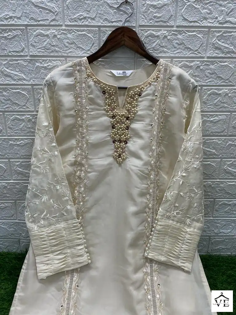 Laxuria D No 1258 Organza Wholesale Readymade Pakistani Salwar Suit Catalog — Wholesale Salwar Suits, MPA wholesale from Surat - Gallery Image 5