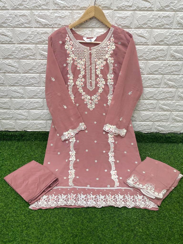 Laxuria D No 1264 Georgette Wholesale Readymade Pakistani Salwar Suit Catalog — Wholesale Salwar Suits, MPA wholesale from Surat - Gallery Image 2