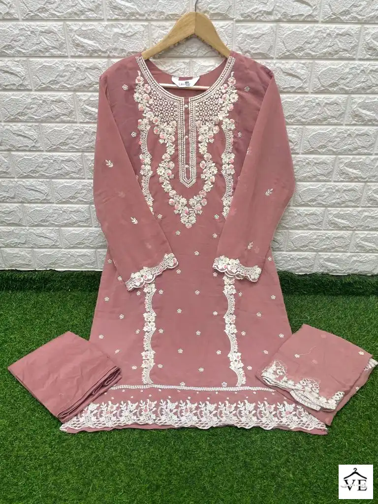 Laxuria D No 1264 Georgette Wholesale Readymade Pakistani Salwar Suit Catalog — Wholesale Salwar Suits, MPA wholesale from Surat - Gallery Image 3